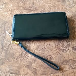 Silpada Black Patent leather clutch New! 💥 Rare!